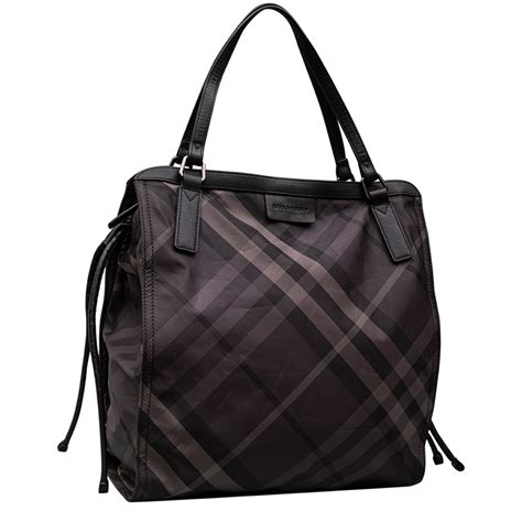 burberry packable nylon check sm buckleigh tote|BURBERRY Nylon Buckleigh Packable Tote Black.